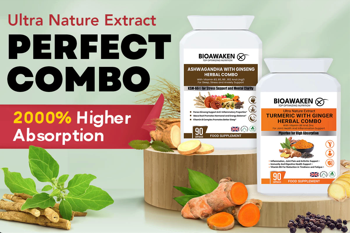 BioAwaken Turmeric with Ginger Herbal Combo