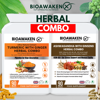 BioAwaken Turmeric with Ginger Herbal Combo
